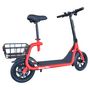 Voir la diapositive 4 : MOOVWAY Scooter électrique Pliable avec selle E-Scooter City Moov Rouge