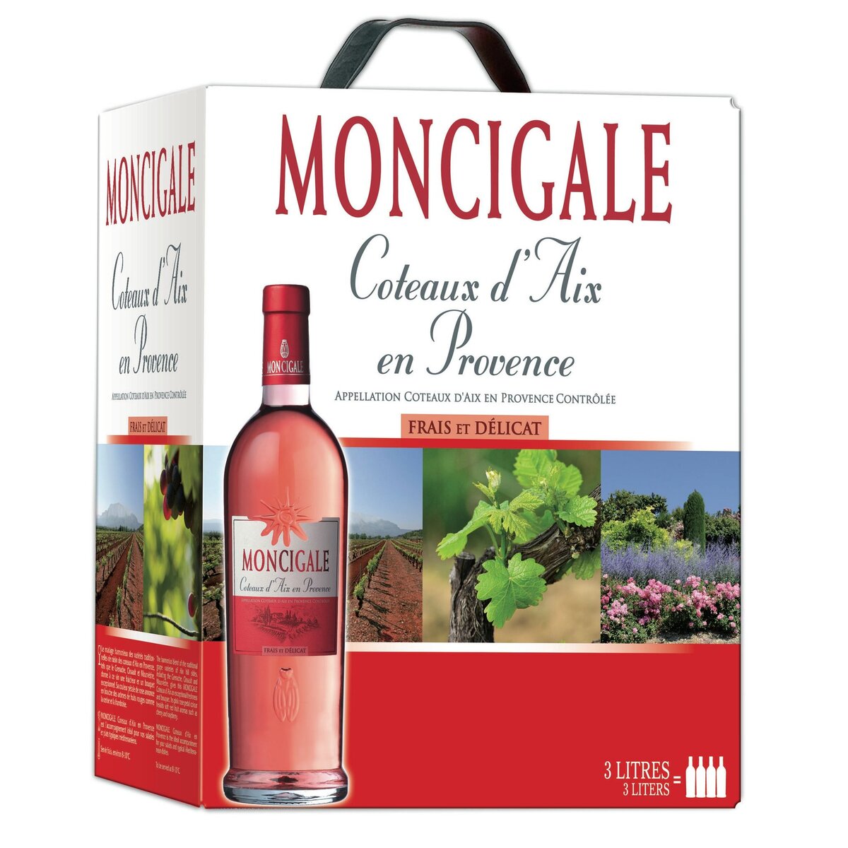 AOP Coteaux-d'Aix-en-Provence Moncigale rosé 3L