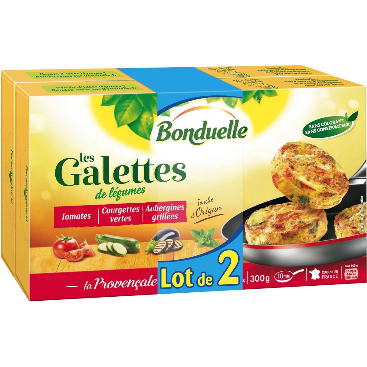 BONDUELLE Bonduelle galette à la provençale 2x300g