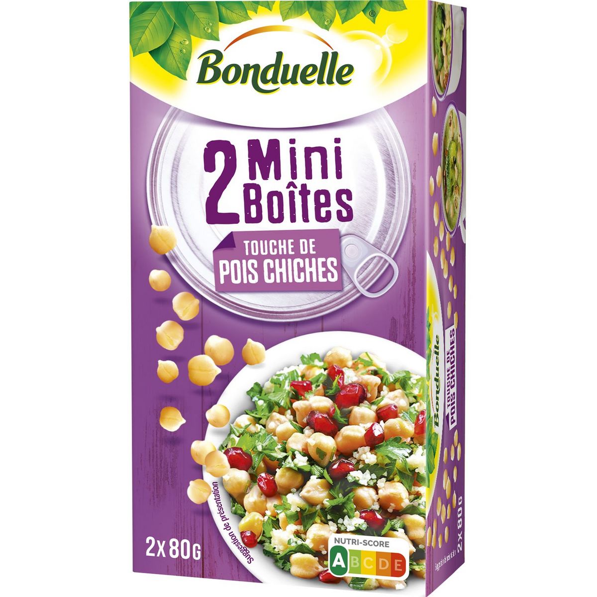 BONDUELLE Touche de pois chiches 2x80g