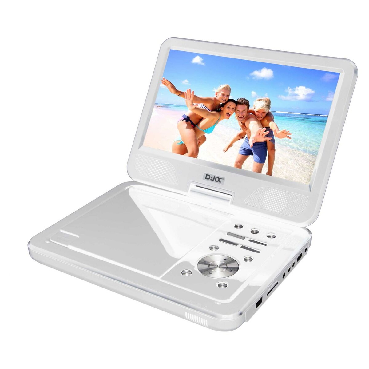 LOGICOM Lecteur DVD portable avec écran rotatif PVS 1006-20 Blanc pas cher  