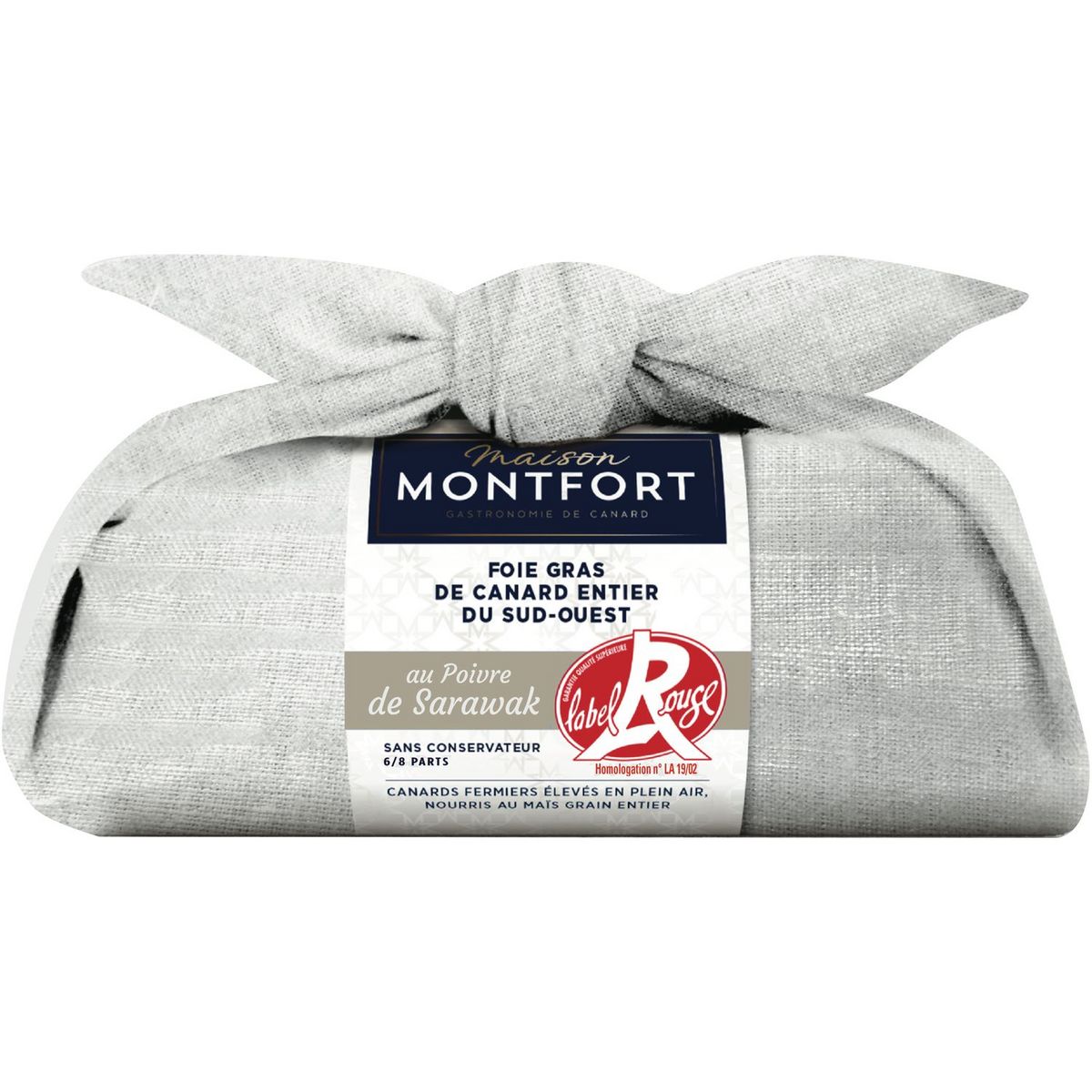 MAISON MONTFORT Foie gras de canard entier label rouge au poivre 300g
