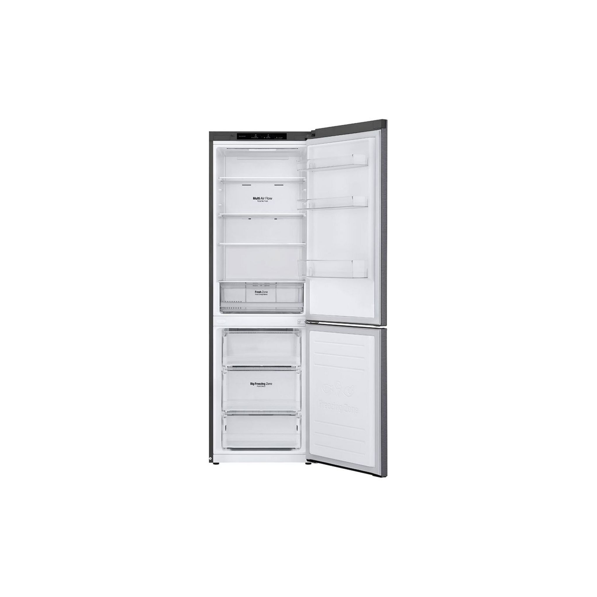 Voir la diapositive 4 : LG Réfrigérateur 2 portes GBP31DSLZN, 341 L, Froid ventilé No Frost