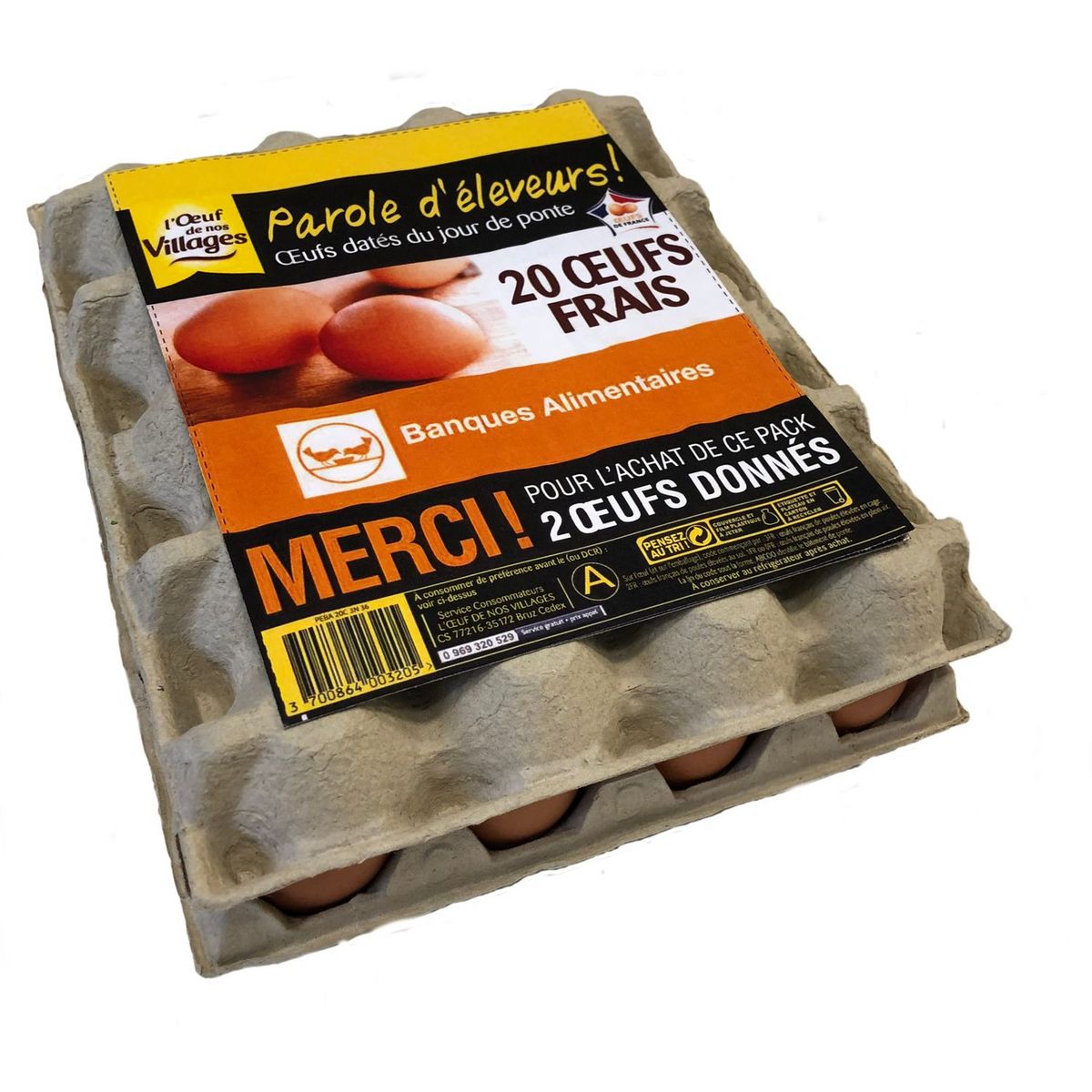 oeufs datés x20