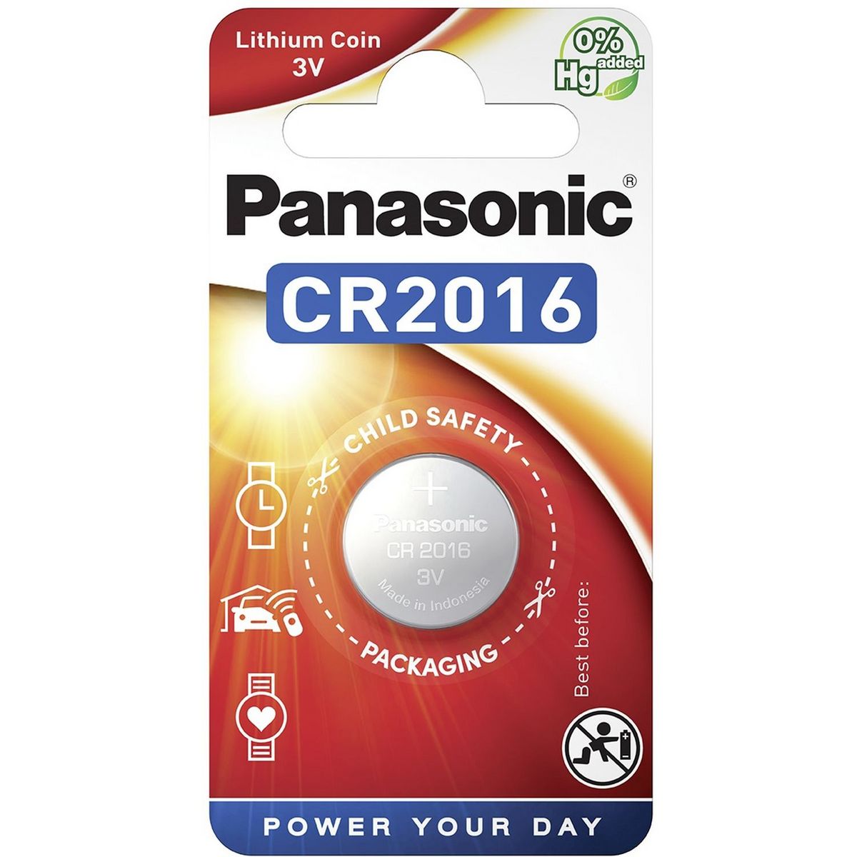 PANASONIC 1 Pile CR2016 Lithium