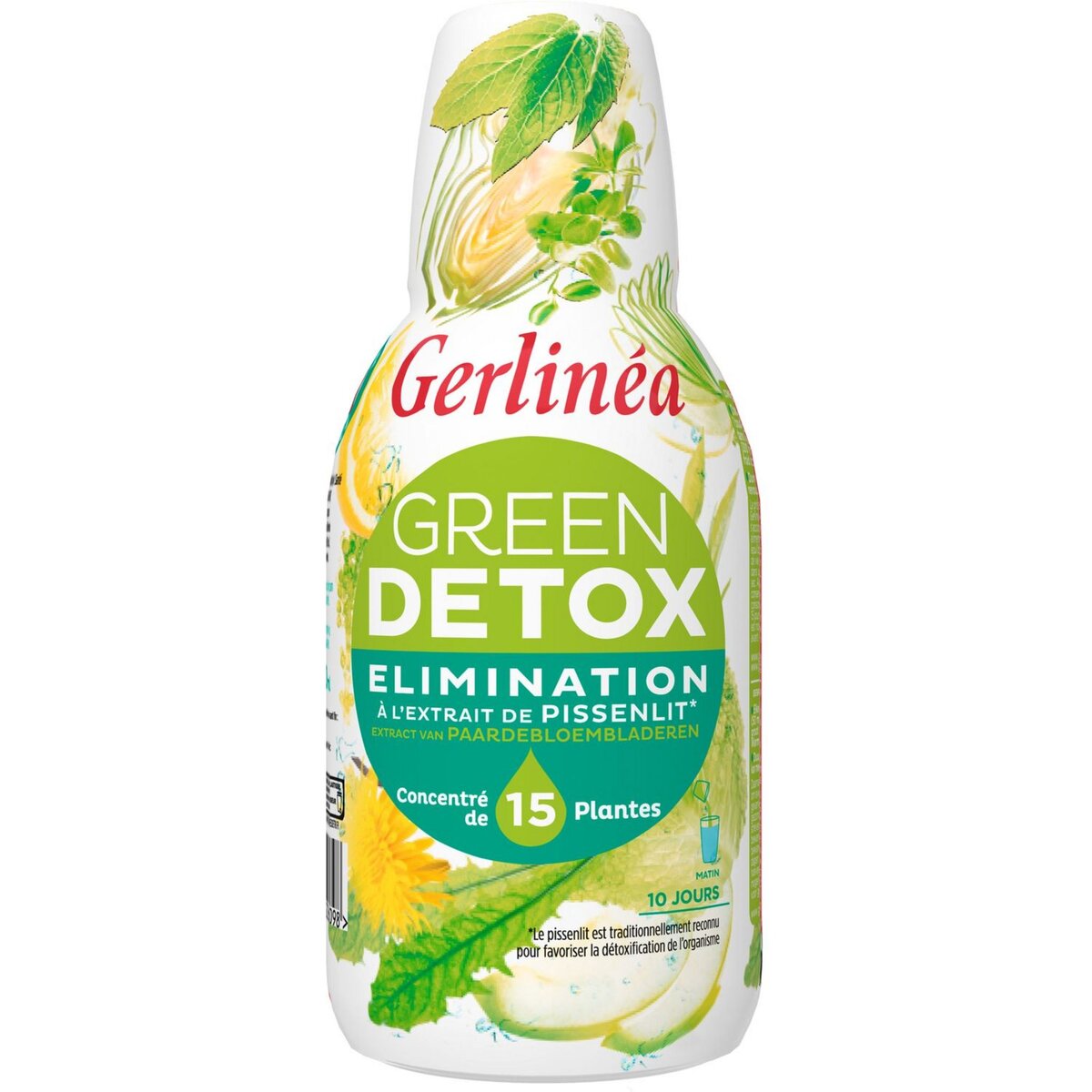 GERLINEA Green détox élimination à l'extrait de pissenlit 500ml