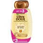 ULTRA DOUX Shampooing reconstituant miel cheveux fragiles, cassants 3x250ml