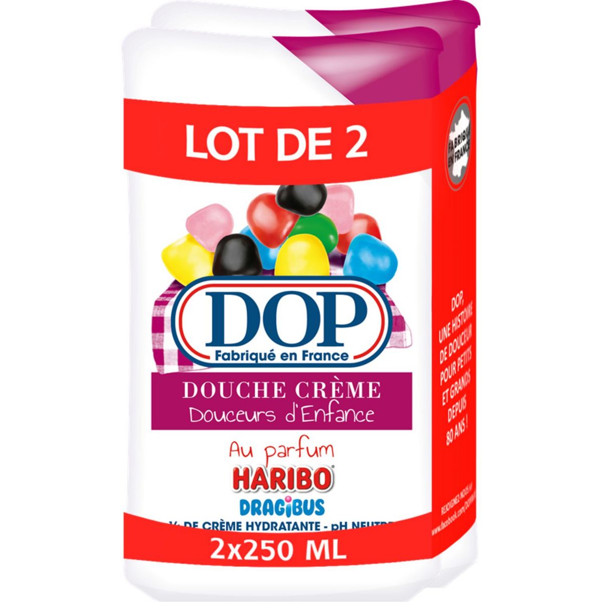 DOP Douceurs d'Enfance Crème de douche Haribo Dragibus 2x250ml 2x250ml