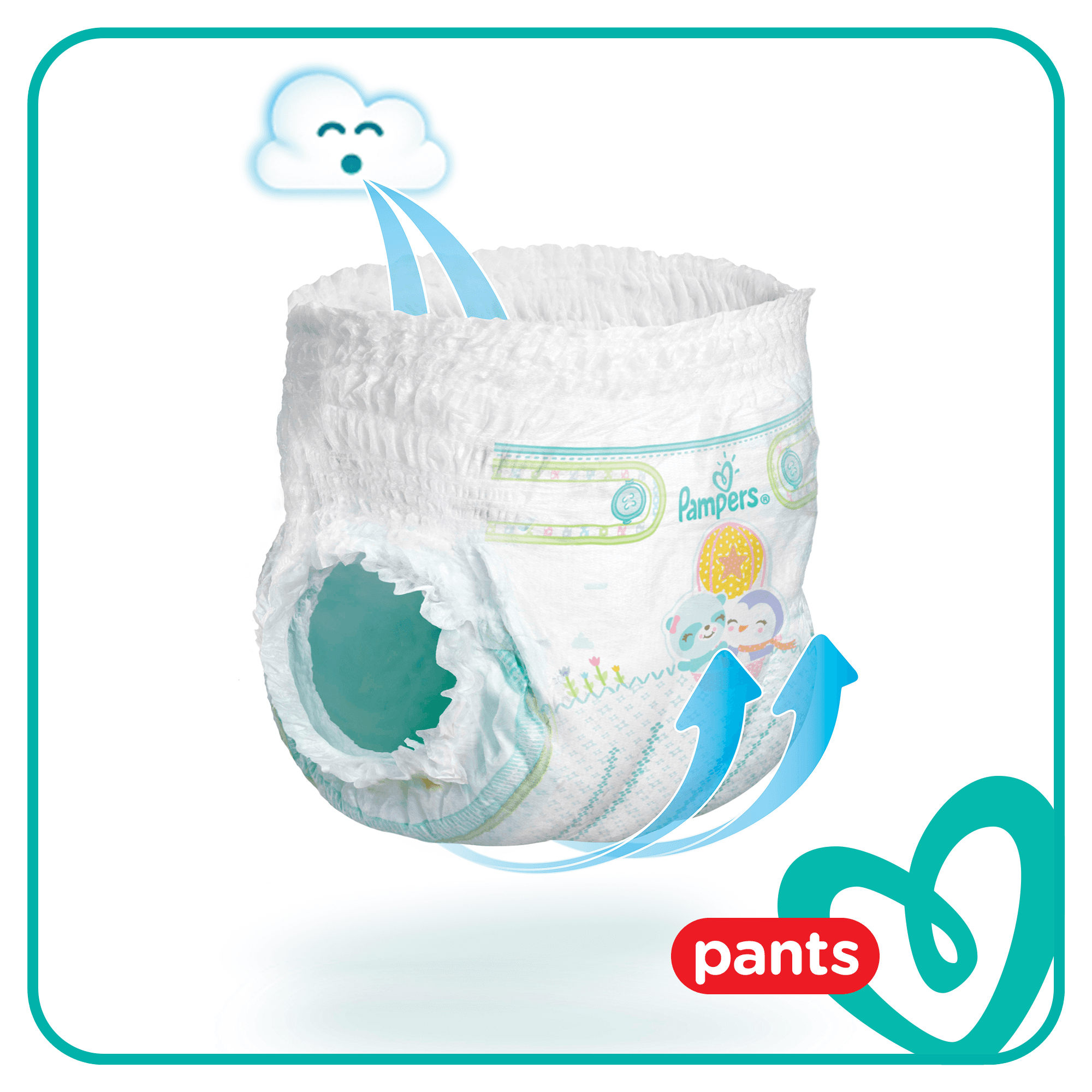 Voir la diapositive 17 : PAMPERS Baby-dry pants culottes taille 3 (6-11kg) 92 couches