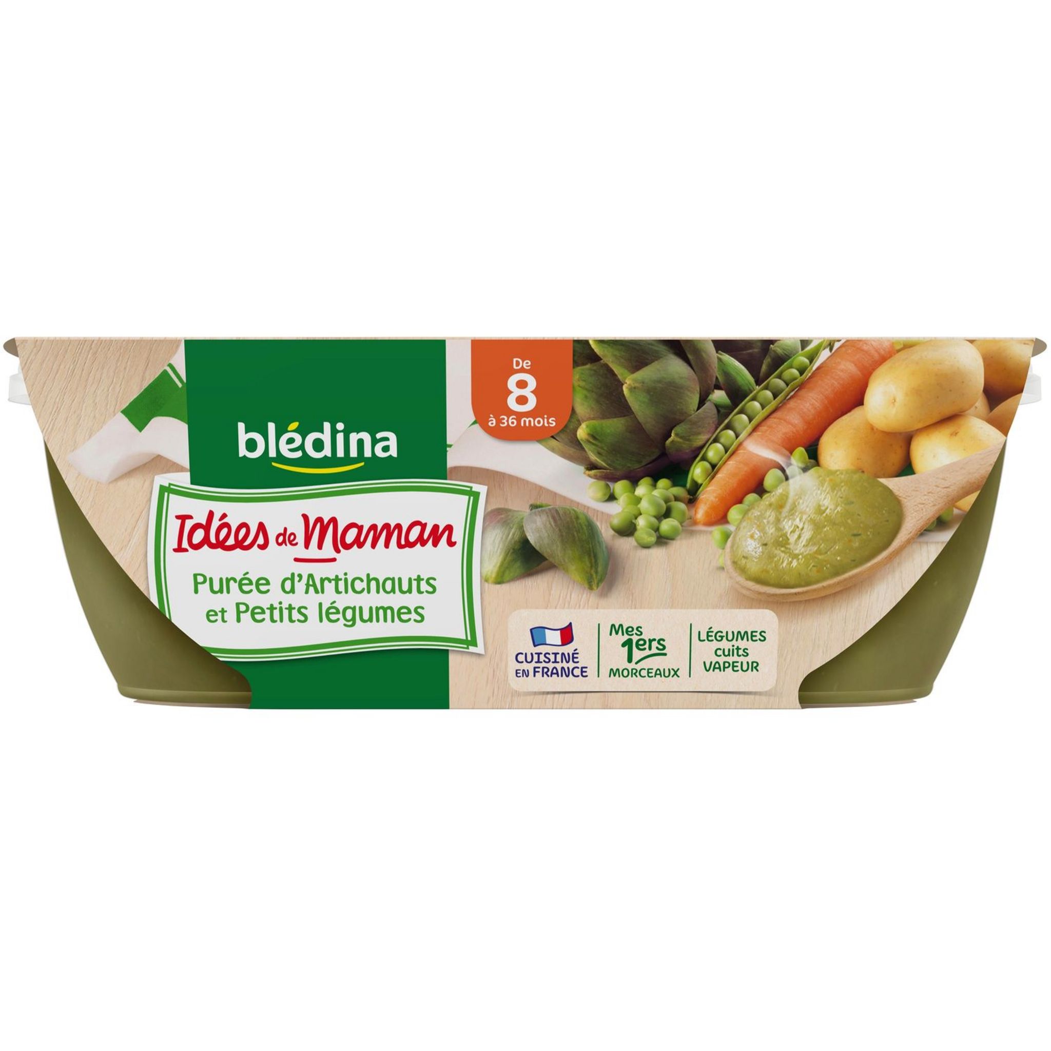 Voir la diapositive 3 : BLEDINA Blédina idées maman purée artichaut petit lég 2x200g 8 mois