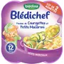 BLEDINA Blédichef fondue de courgettes macaronis  2x230g dès 12mois