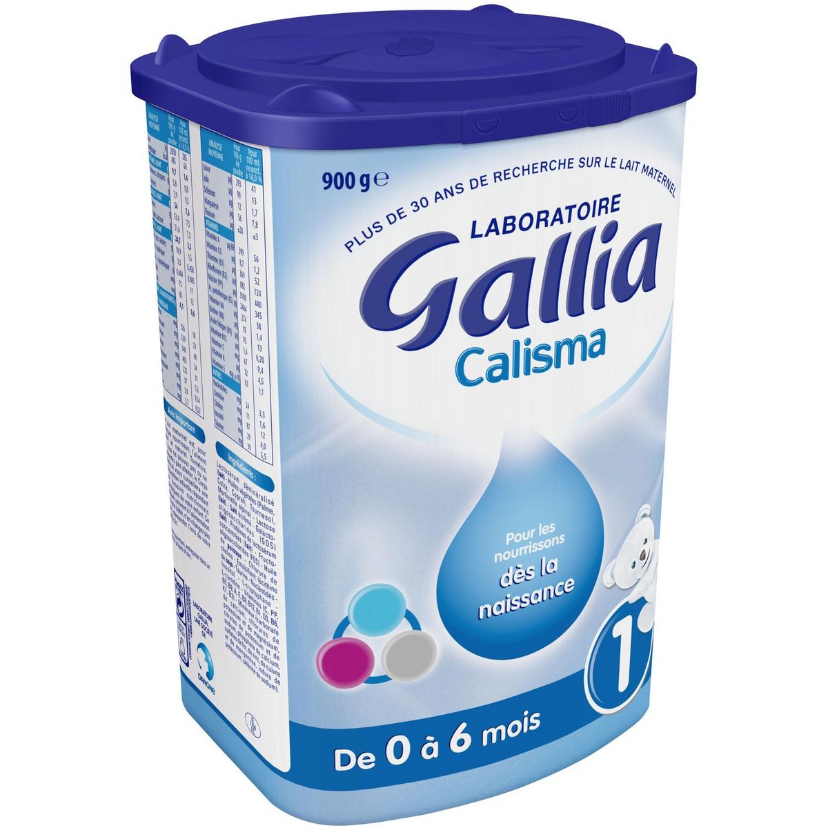 GALLIA Calisma 1 lait 1er âge en poudre dès la naissance à 6 mois 900g