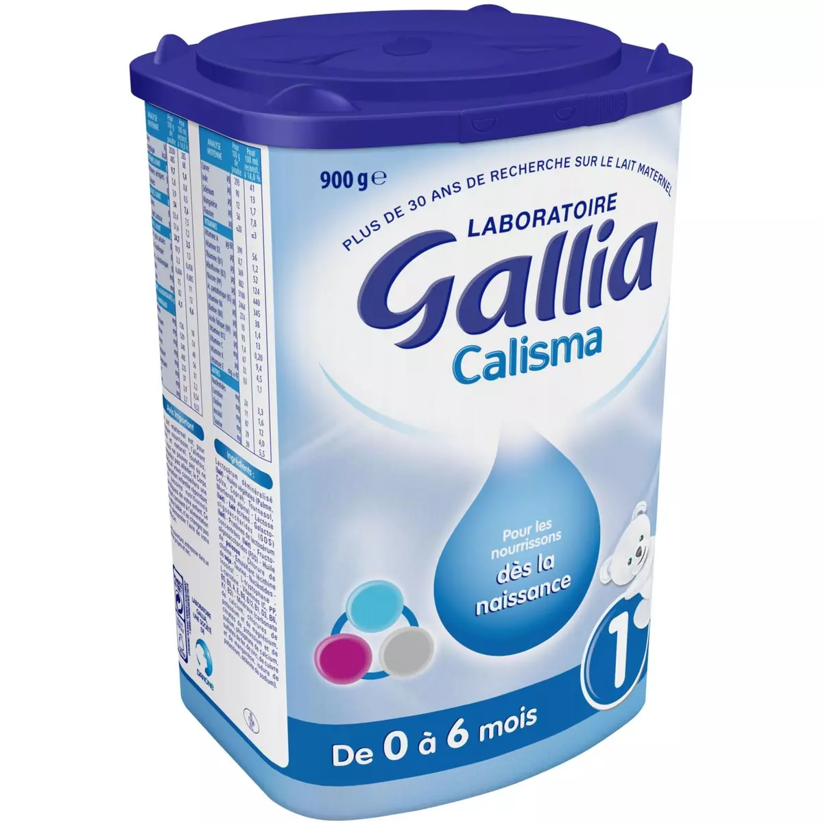 GALLIA Calisma 1 lait 1er âge en poudre dès la naissance à 6 mois 900g