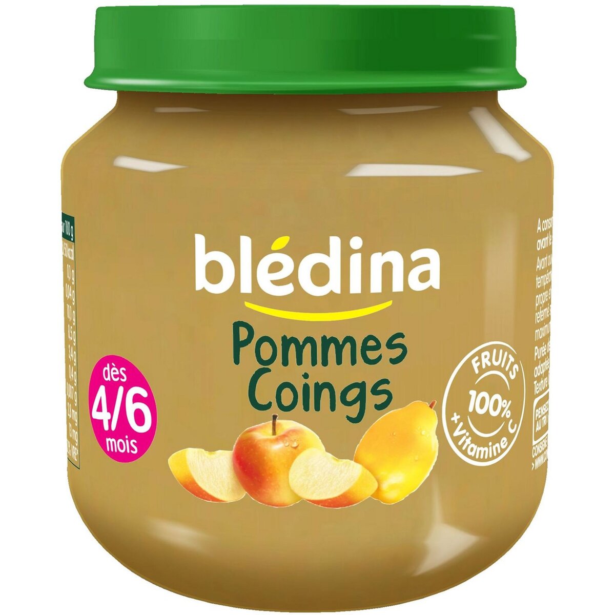 BLEDINA Blédina pommes coings pot 130g dès 4/6mois