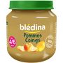 Voir la diapositive 1 : BLEDINA Blédina pommes coings pot 130g dès 4/6mois
