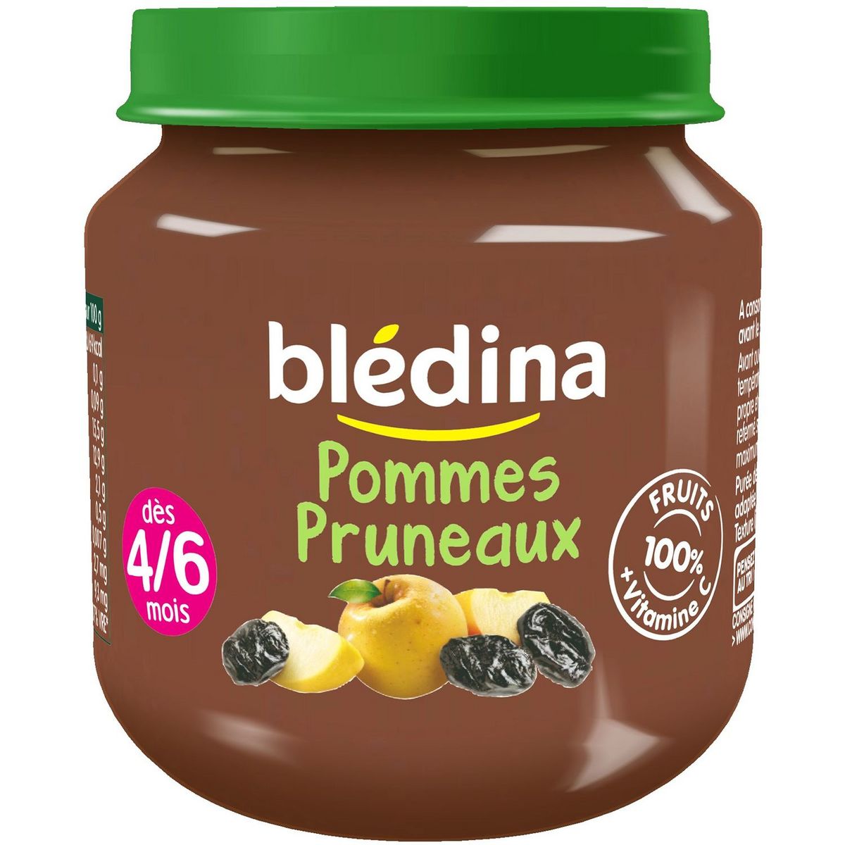 Blédina pot pommes pruneaux 130g dès 4/6 mois