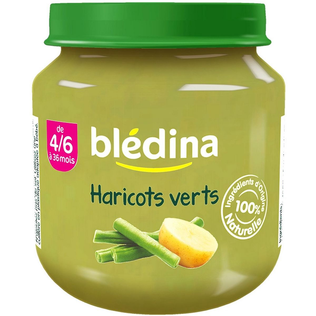 BLEDINA Blédina pot haricots verts 130g dès 4/6mois