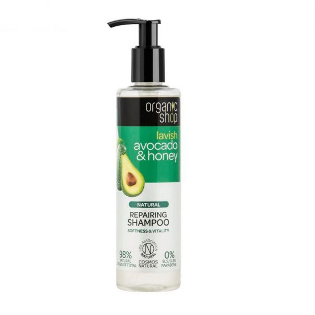 ORGANIC SHOP Shampooing réparateur avocat miel 280ml