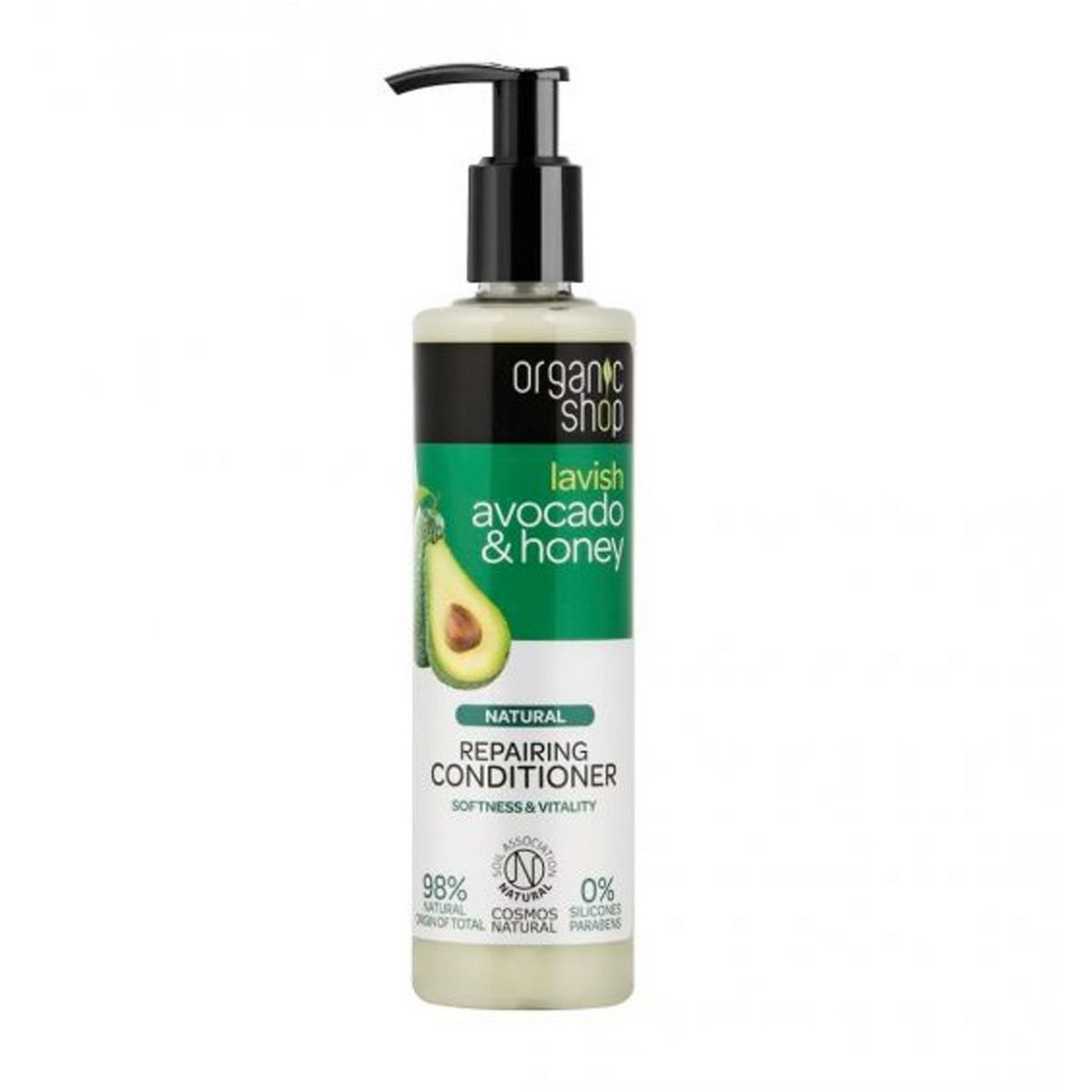 ORGANIC SHOP Après-shampooing réparateur avocat miel cheveux abîmés 280ml