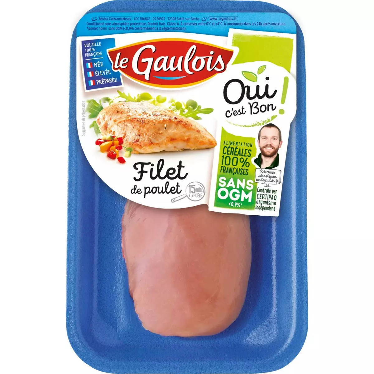 LE GAULOIS Filet de poulet fermier 150g