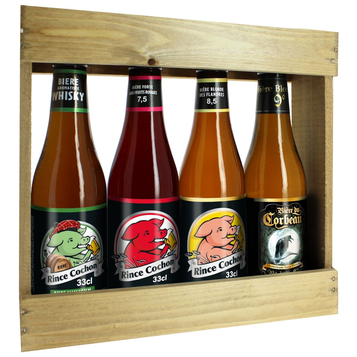 acheter coffret Rince Cochon bière blonde 3 x 33 cl + 1 Verre