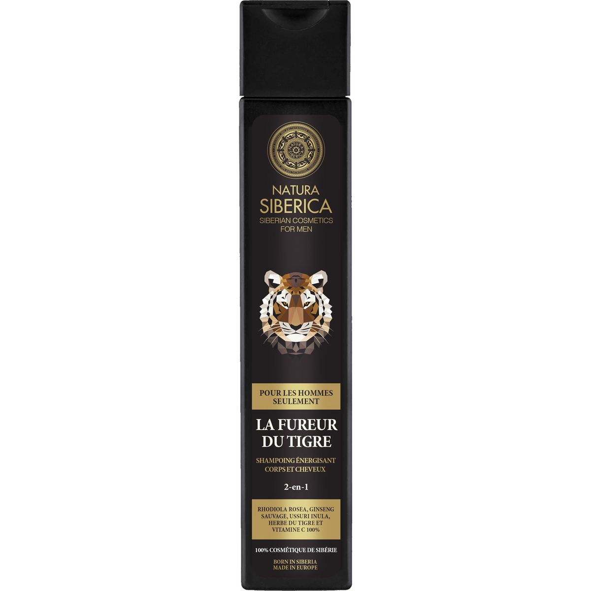 NATURA SIBERICA Shampooing énergisant homme corps et cheveux 250ml
