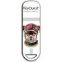 Voir la diapositive 1 : KEYOUEST Clé USB 2.0 16 Go Chien Boxer Aviateur Blanc