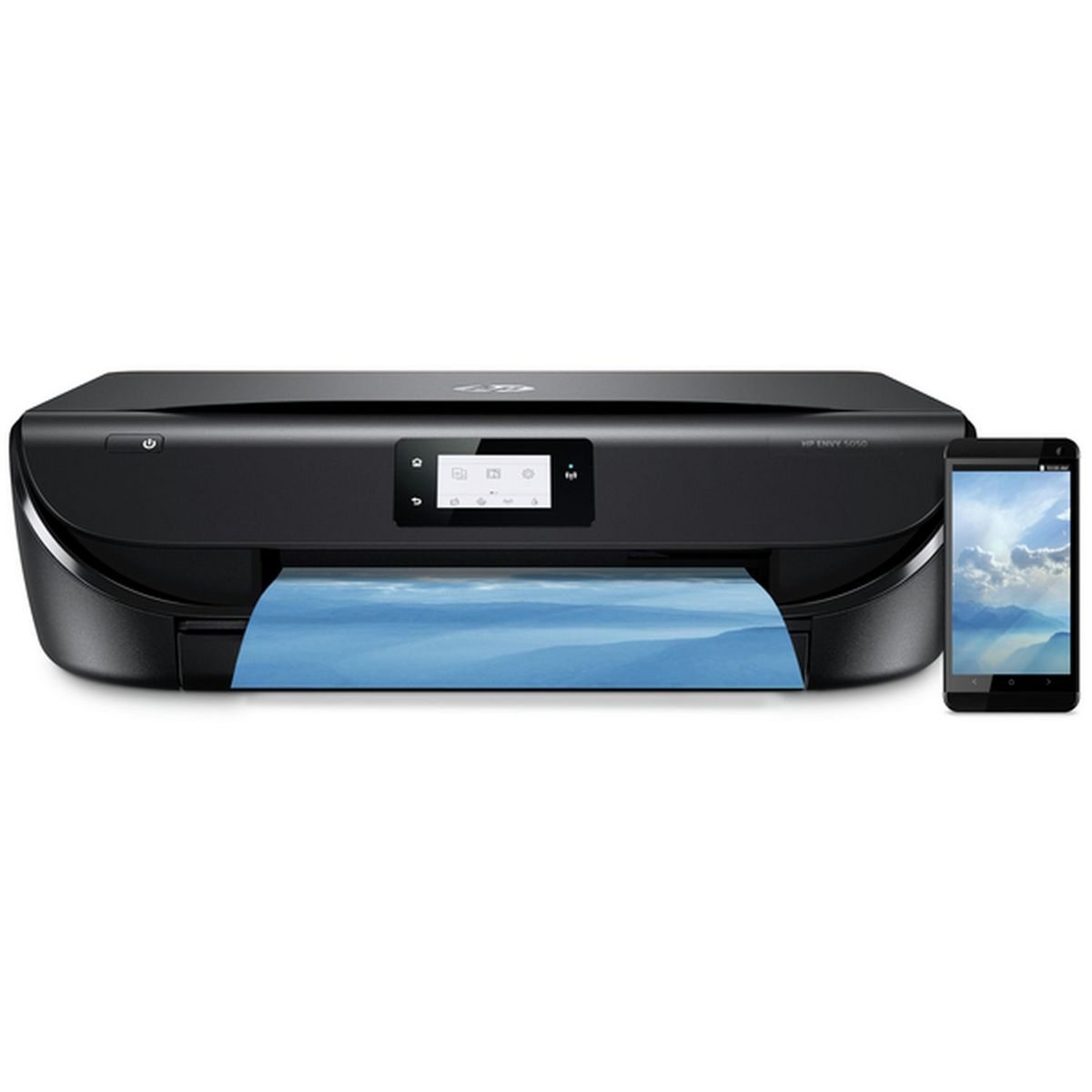 HP Imprimante multifonction Jet d'encre WiFi Bluetooth Portable ENVY 5050 Noir - Compatible Instant Ink 2 ans d'encre inclus
