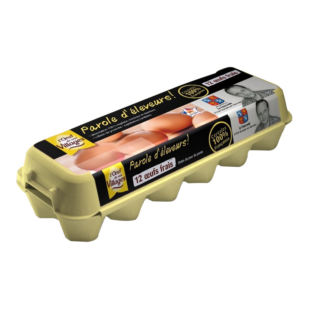 L OEUF DE NOS VILLAGES L'oeuf de nos villages gros oeufs x12