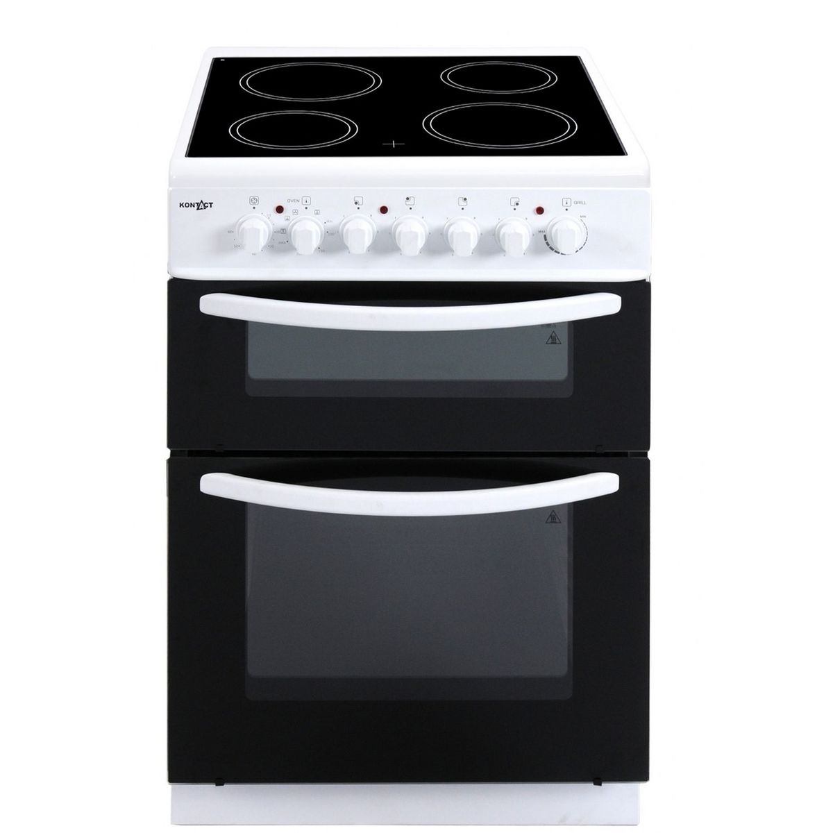 KONTACT Cuisinière vitrocéramique KEV606DFB, 60 cm, 4 foyers vitrocéramiques
