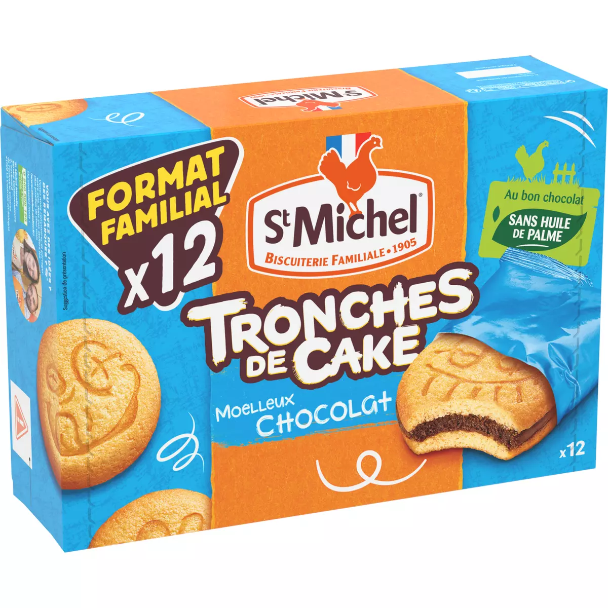 ST MICHEL St Michel tronches de cake maxi format 350g