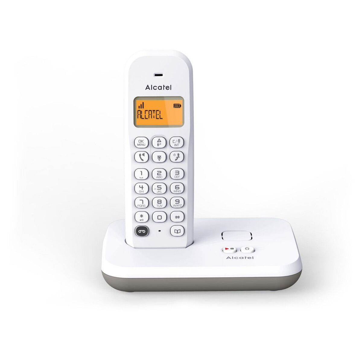 ALCATEL Téléphone sans fil - E195 VOICE - Répondeur - Blanc