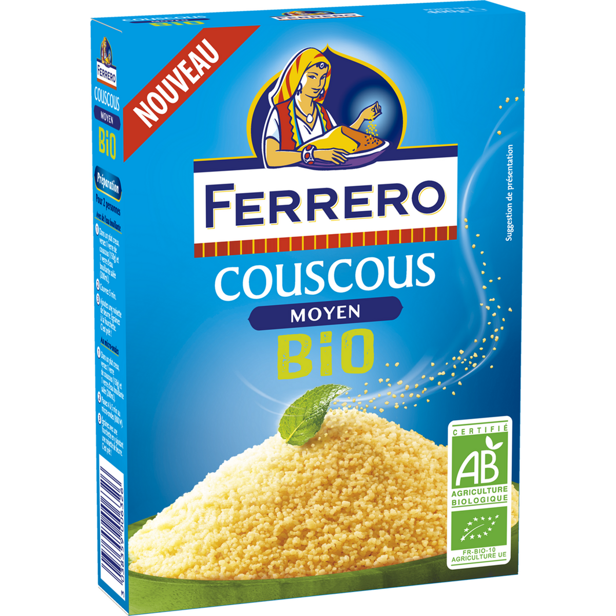 FERRERO Couscous moyen bio 400g