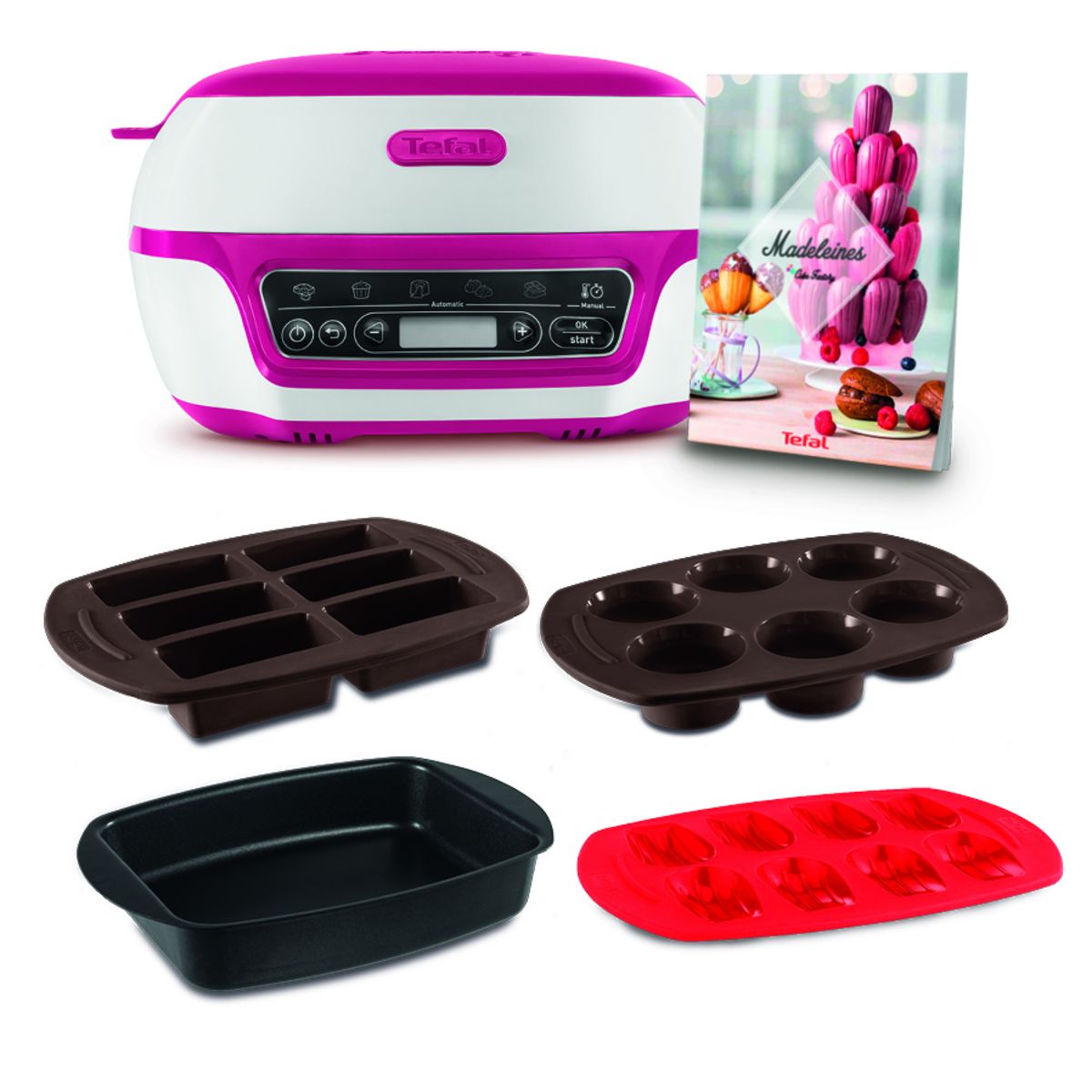 TEFAL Machine à gâteaux - Cake Factory KD801811