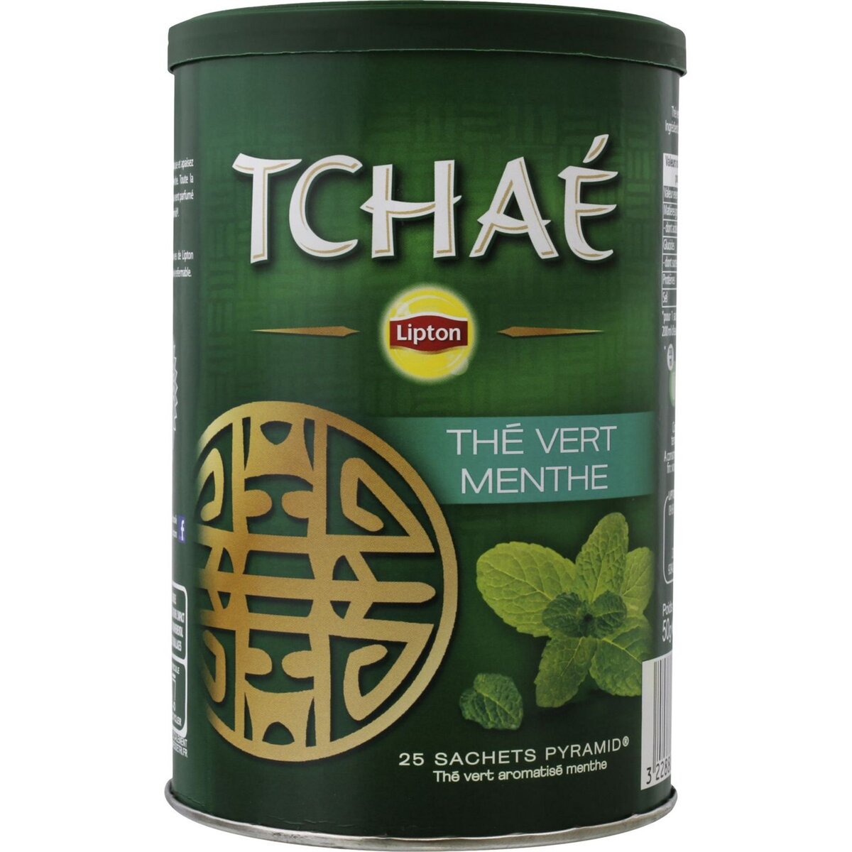 Thé vert Tchaé menthe LIPTON - 25 sachets - Achat pas cher