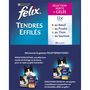 Voir la diapositive 2 : FELIX Tendres effilés sachets repas en gelée à la viande 48x100g dont 14 offerts