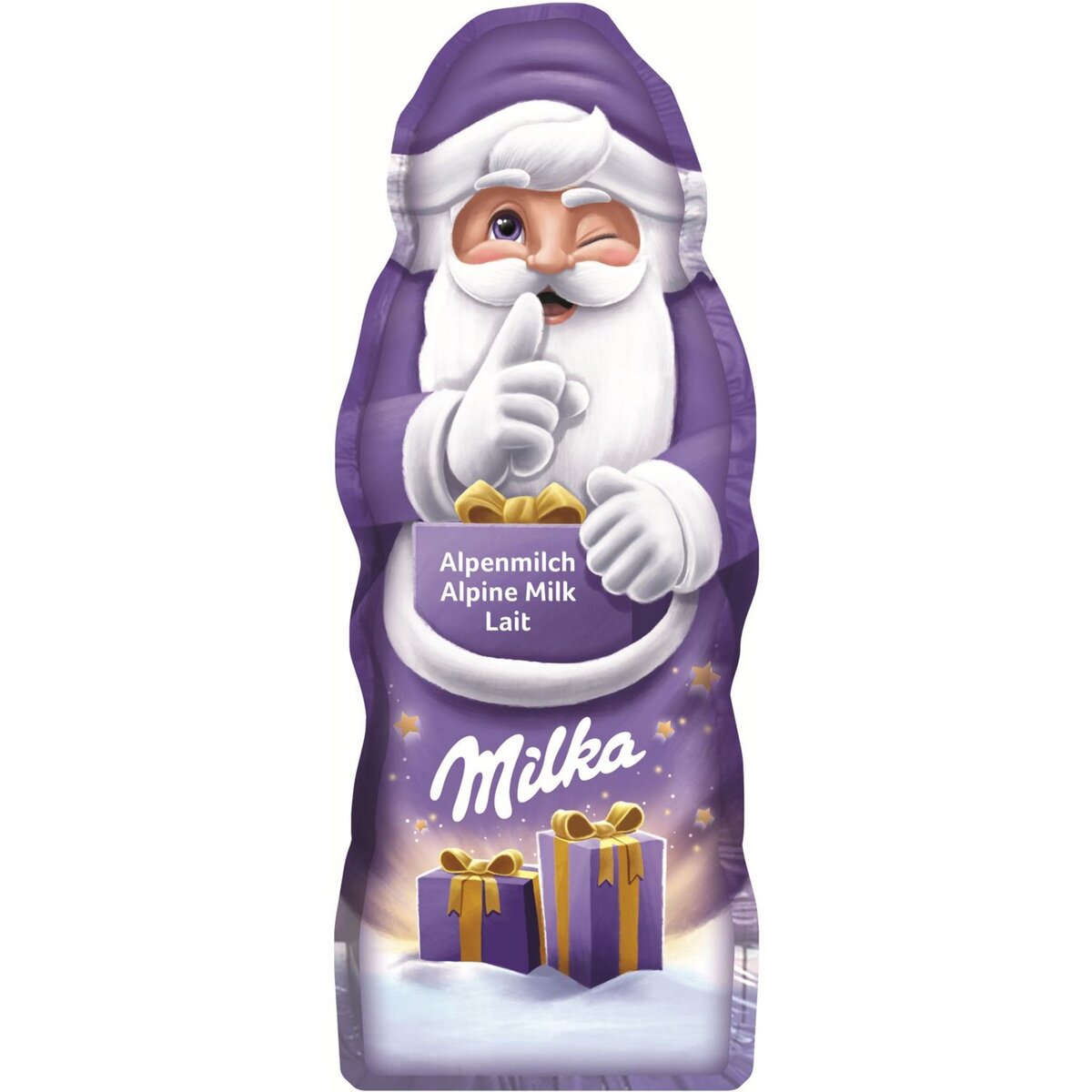 Tablette de chocolat du Père Noël de Milka promotionnel