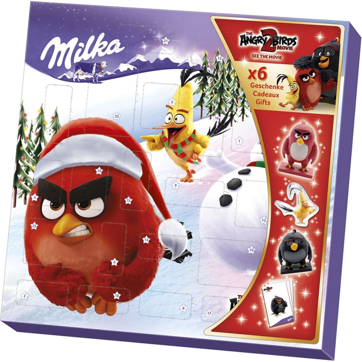 MILKA Milka calendrier de l'avent Angry Birds 143g