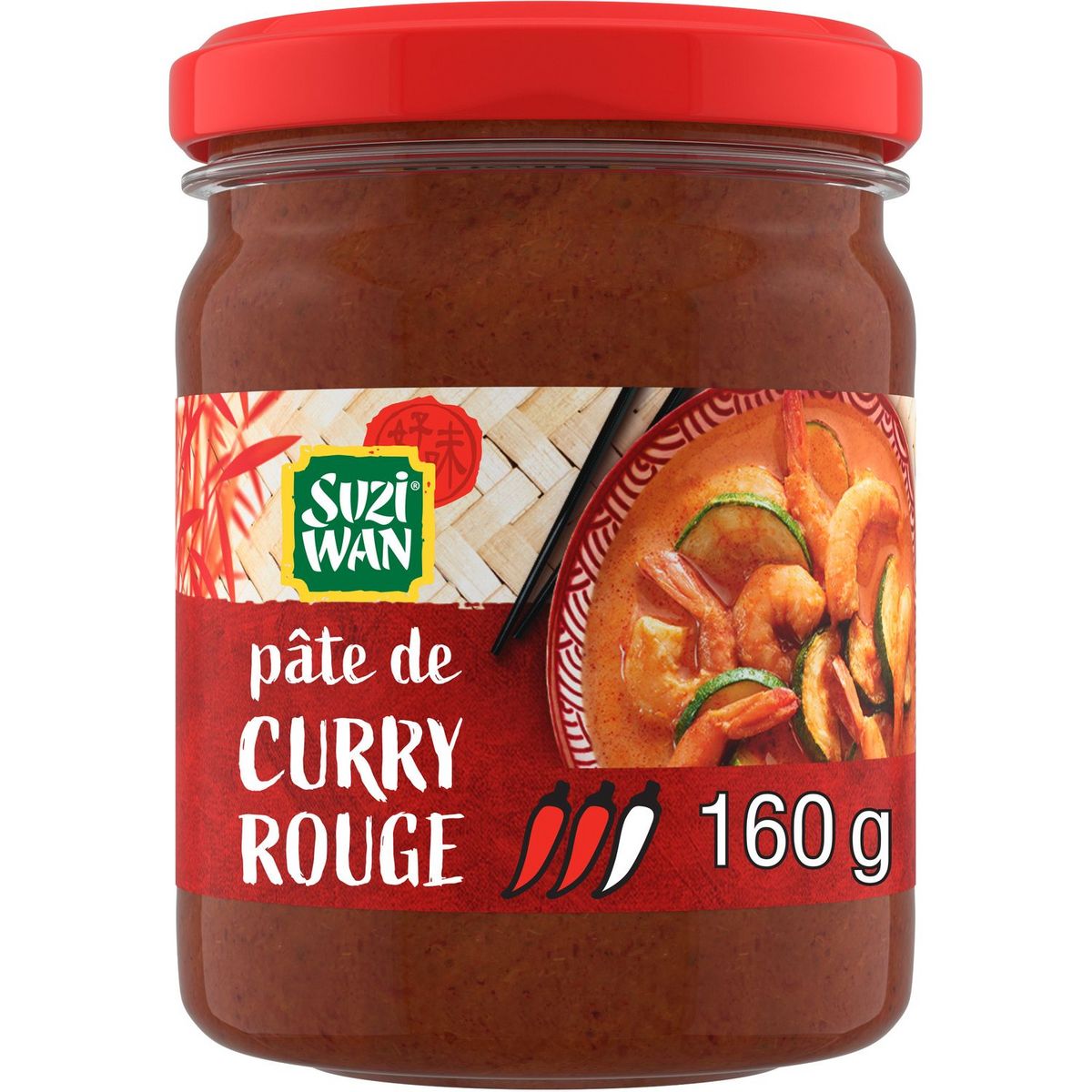 SUZI WAN Pâte de curry rouge 8 personnes 160g