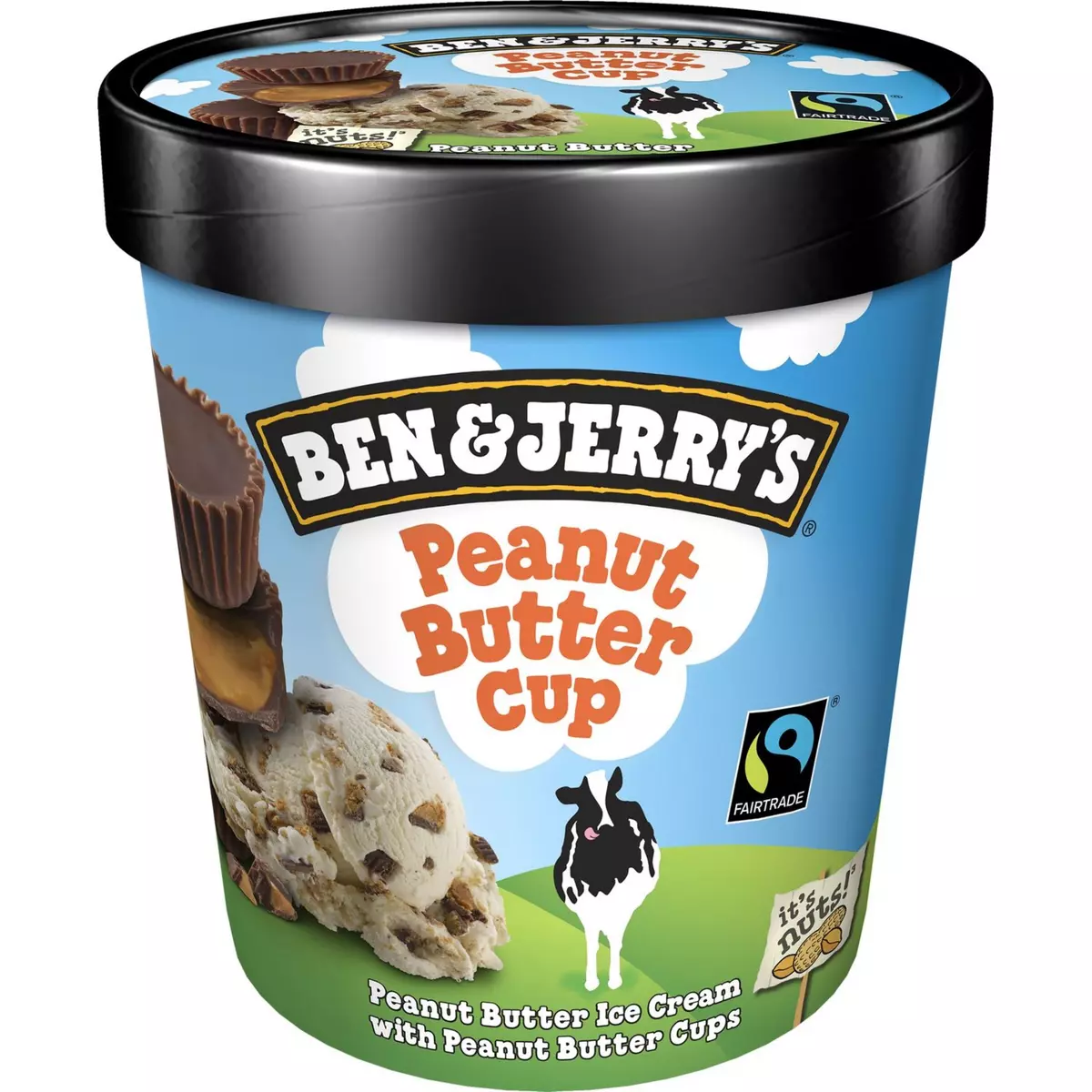BEN ET JERRY'S Ben & Jerry's crème glacée peanut butter cup pot 430g 430g