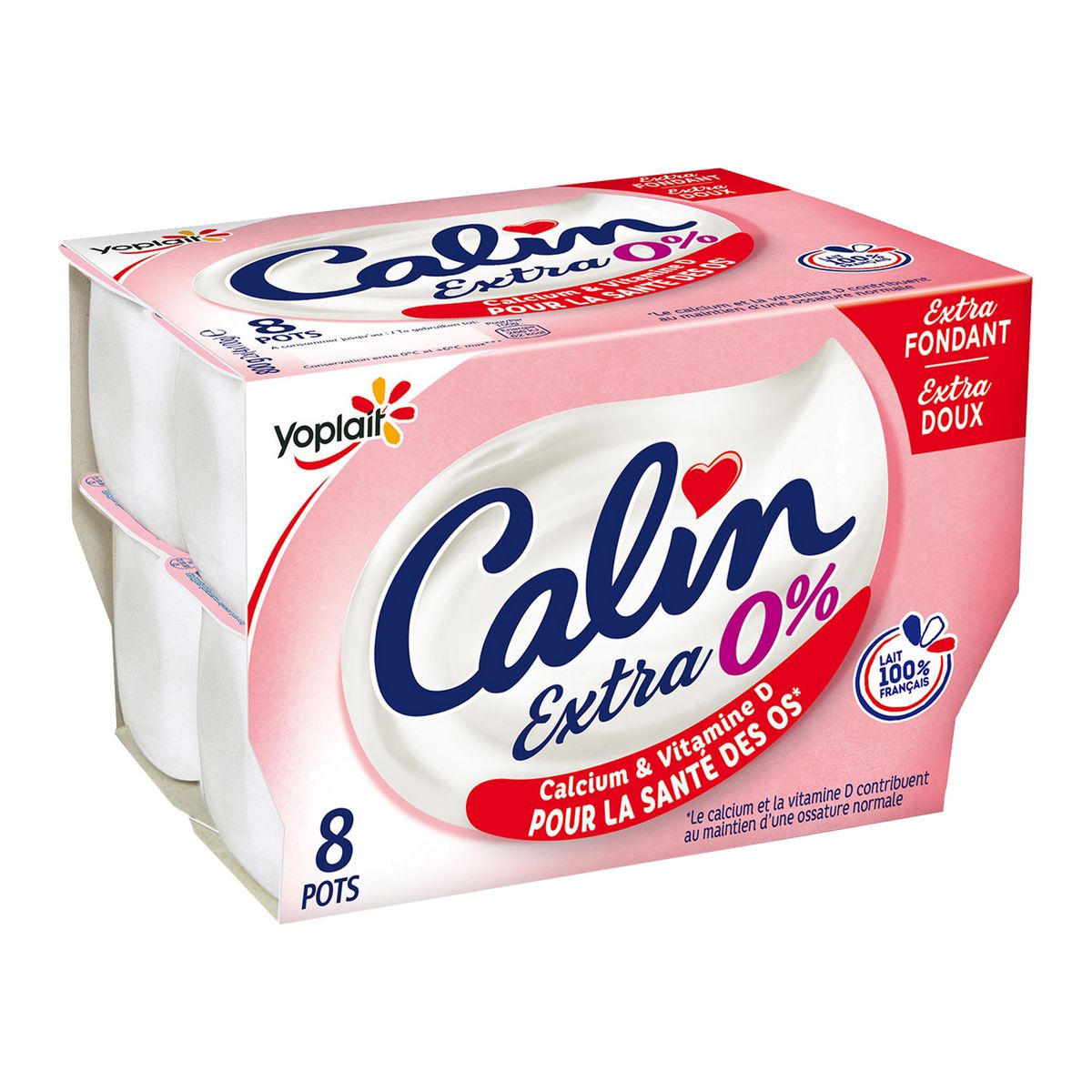 YOPLAIT Calin Fromage blanc 0% MG 8x100g
