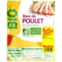 AUCHAN Auchan blanc de poulet bio tranche x4 +1offerte 200g