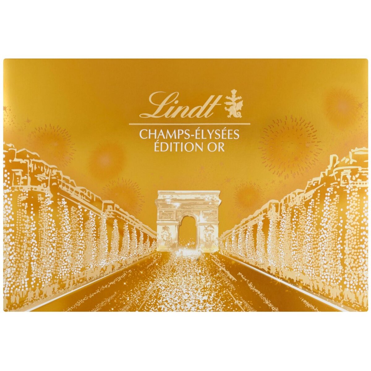 LINDT Champs-Élysées Edition Or Assortiment de chocolats au lait 468g