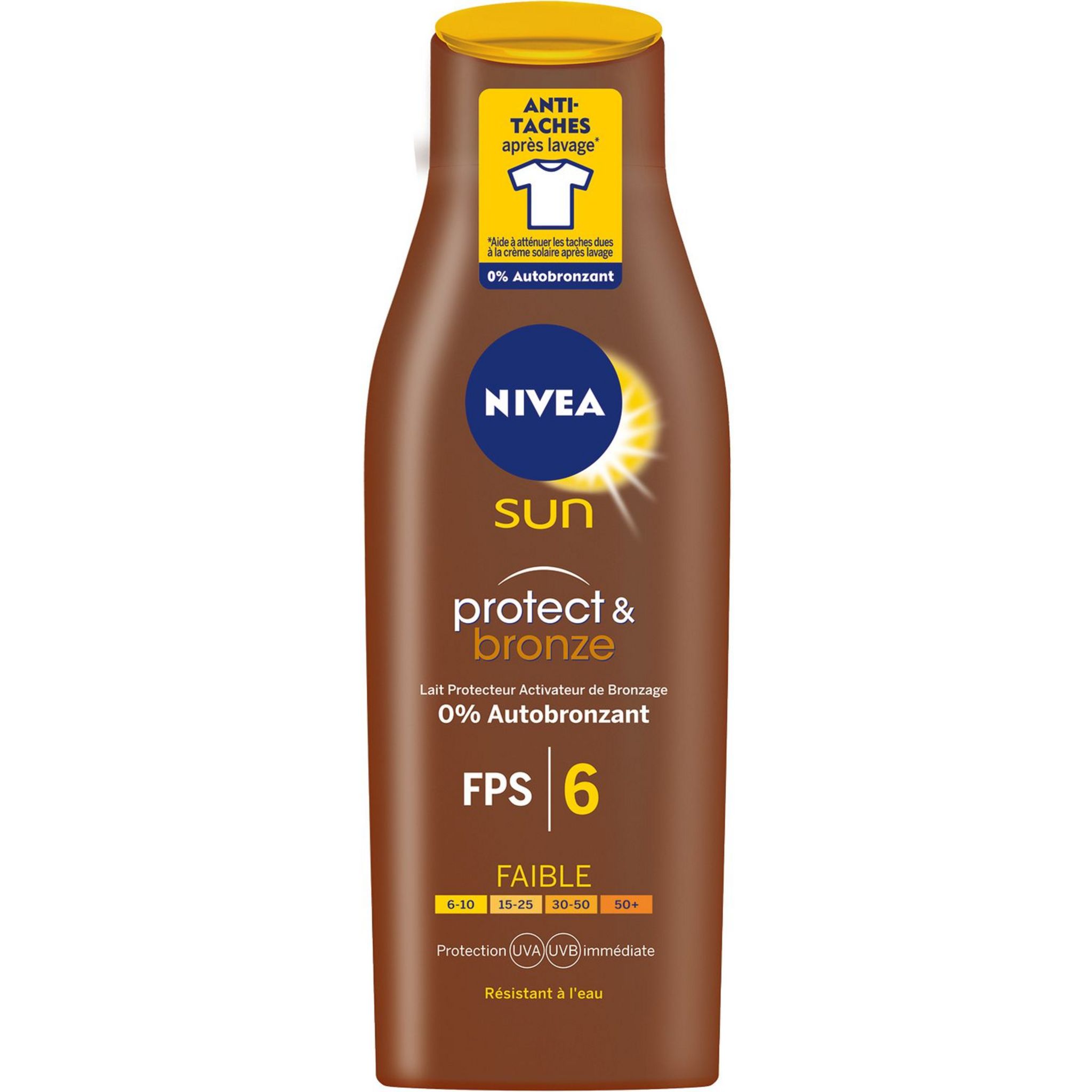 Voir la diapositive 3 : NIVEA Nivea sun protect & bronze fps6 -200ml