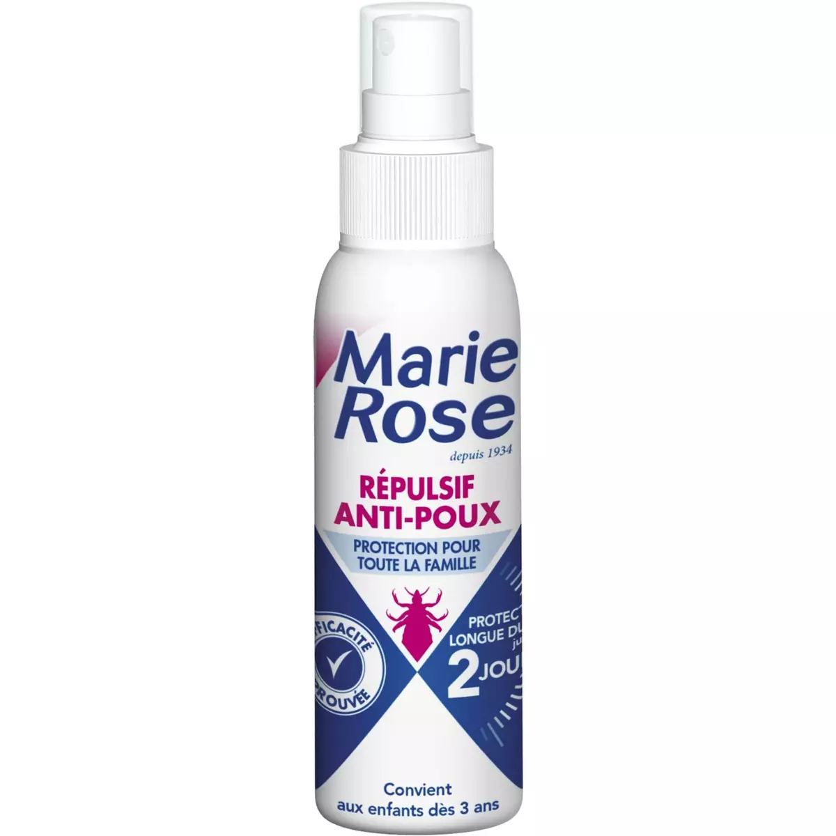 MARIE ROSE Spray répulsif anti-poux dès 3 ans 100ml