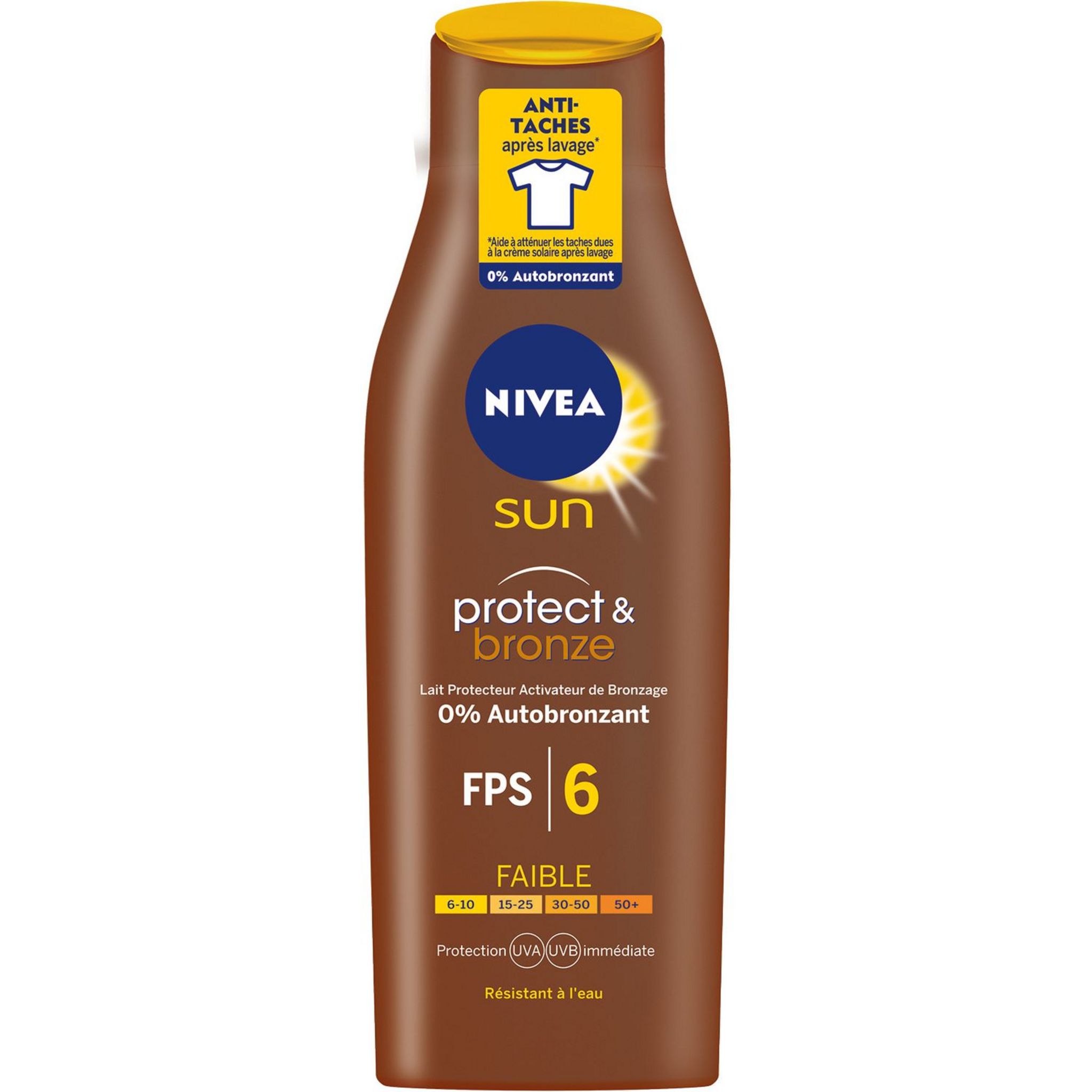 Voir la diapositive 4 : NIVEA Nivea sun protect & bronze fps6 -200ml