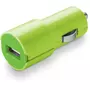 CELLULARLINE Chargeur Allume-cigare/USB Vert