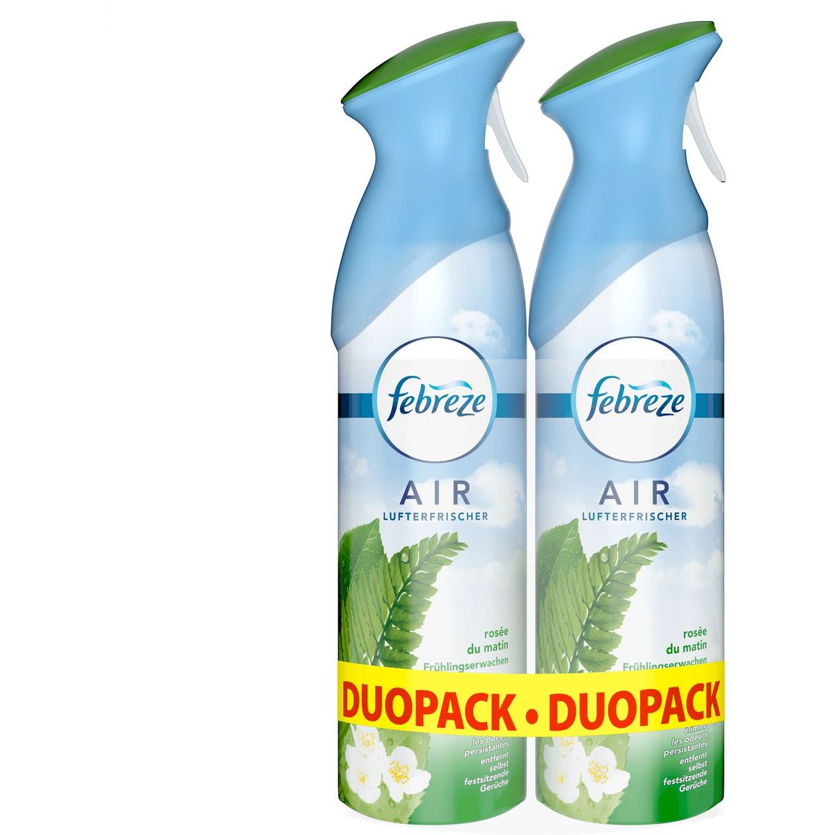 FEBREZE Spray Désodorisant rosée du matin Lot de 2 2x300ml