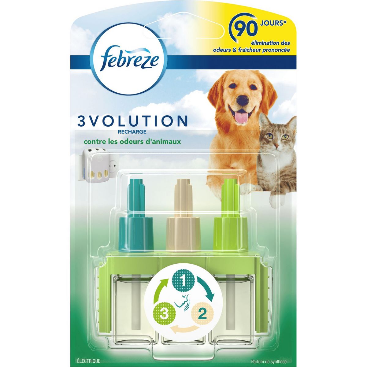 FEBREZE Recharge pour diffuseur électrique anti-odeurs d'animaux 20ml