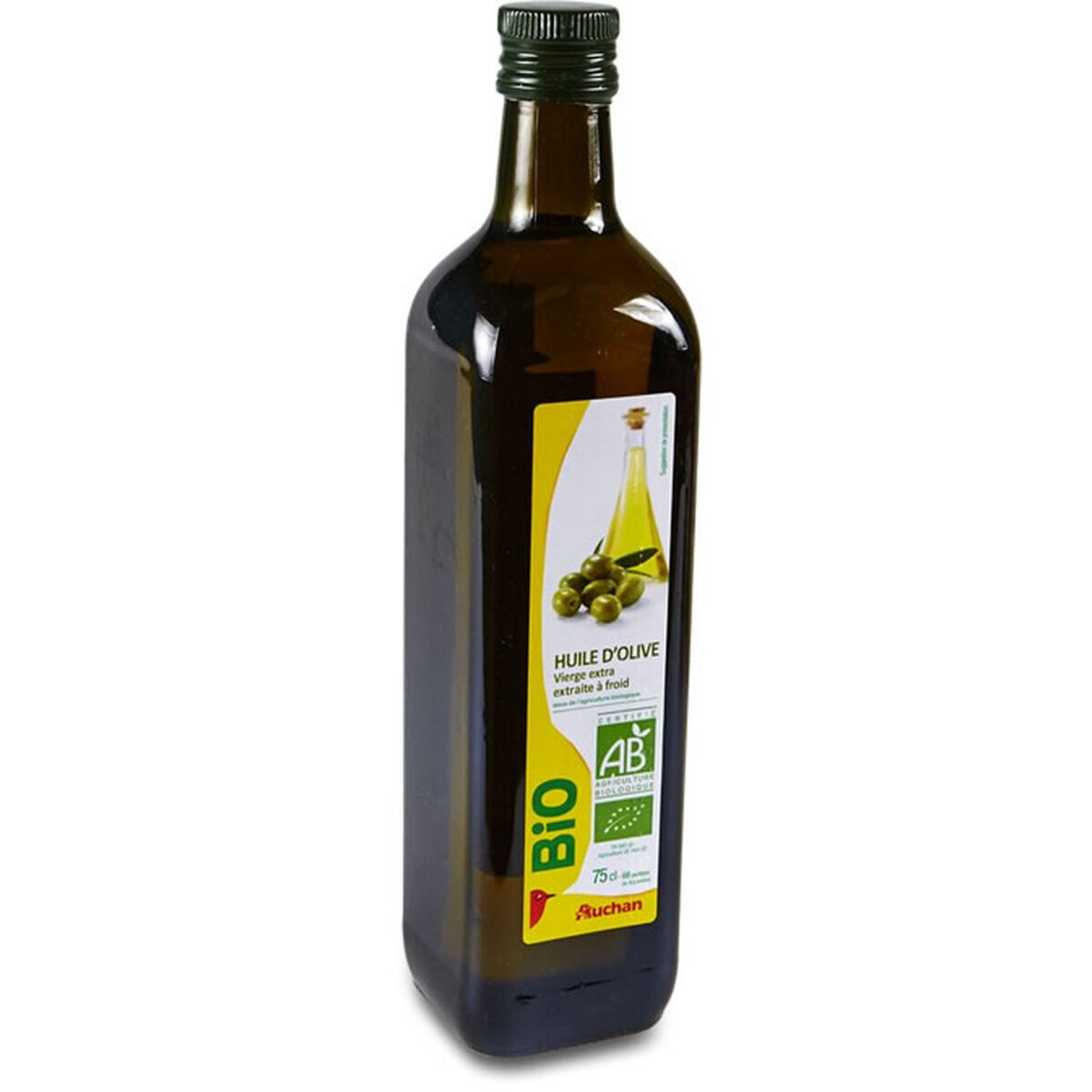 AUCHAN Auchan huile d'olive vierge extra bio 75cl
